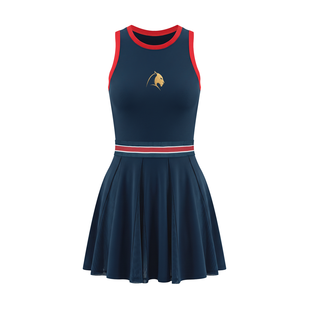Robe sans manches Contraste