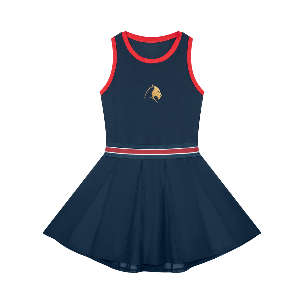 Robe sans manches Contraste
