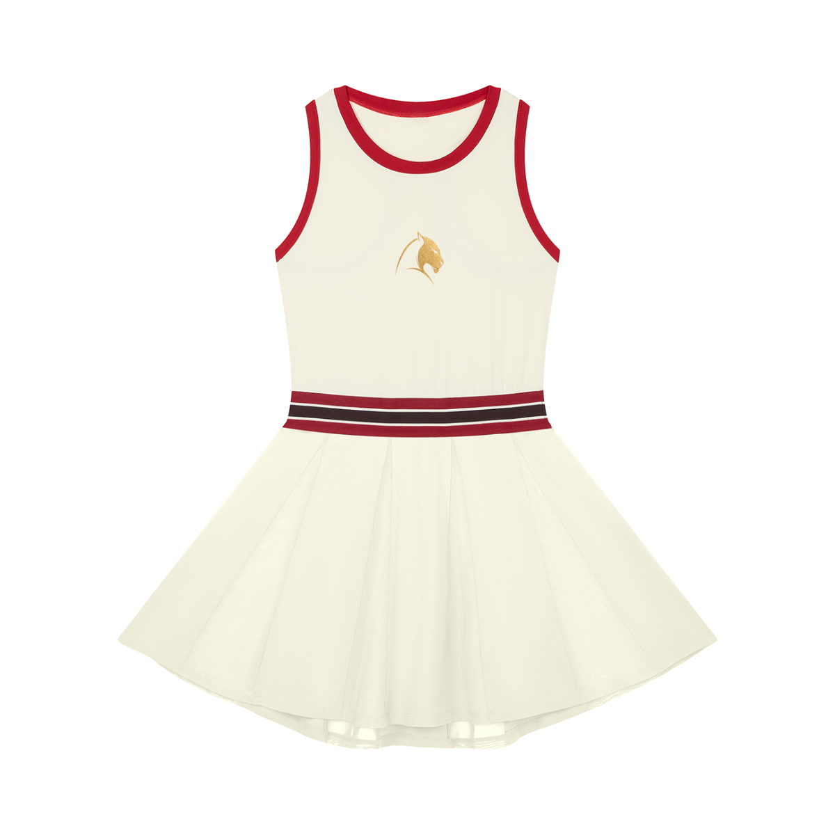 Robe sans manches Contraste